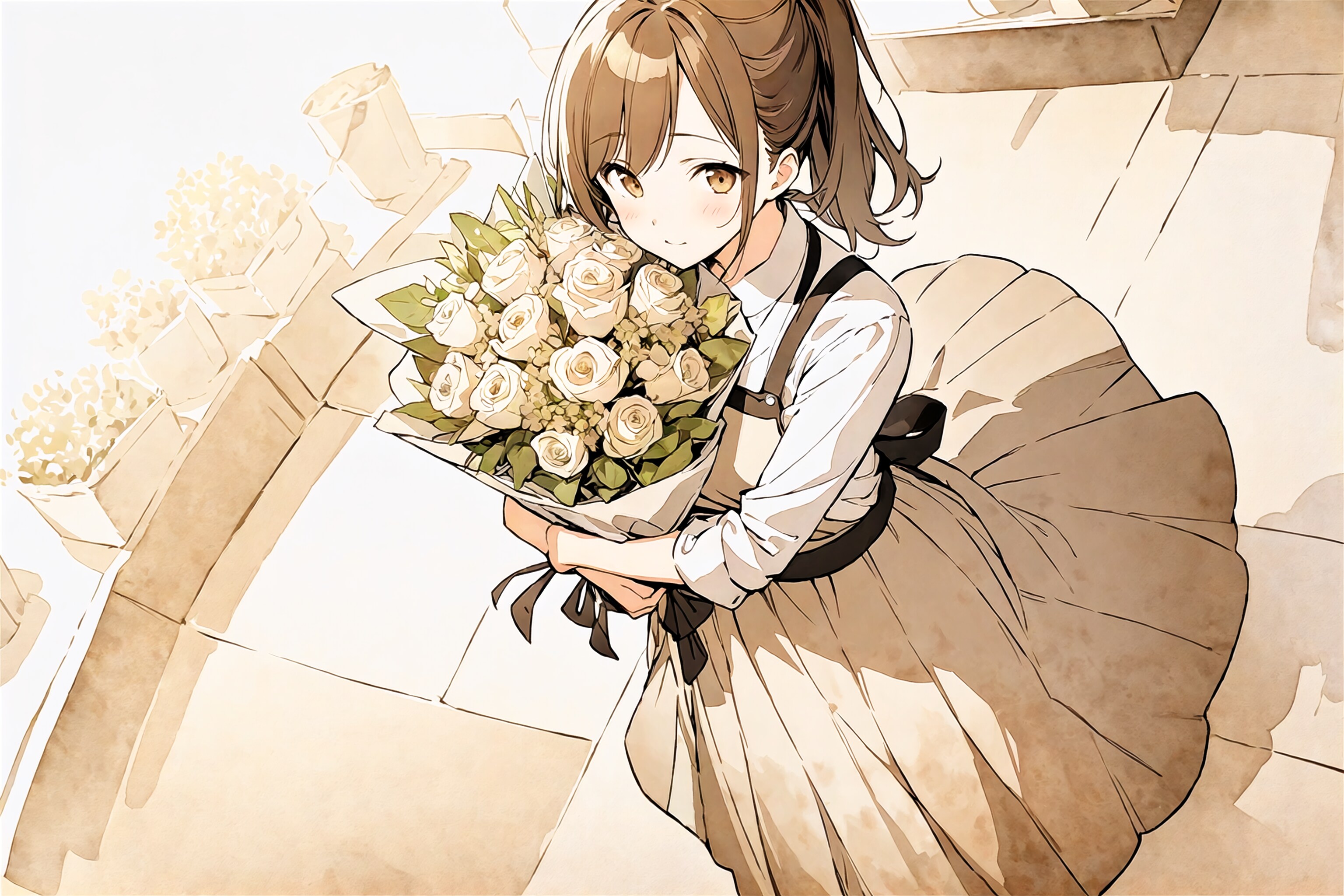 あの日の花屋さん | の人気AIイラスト・グラビア