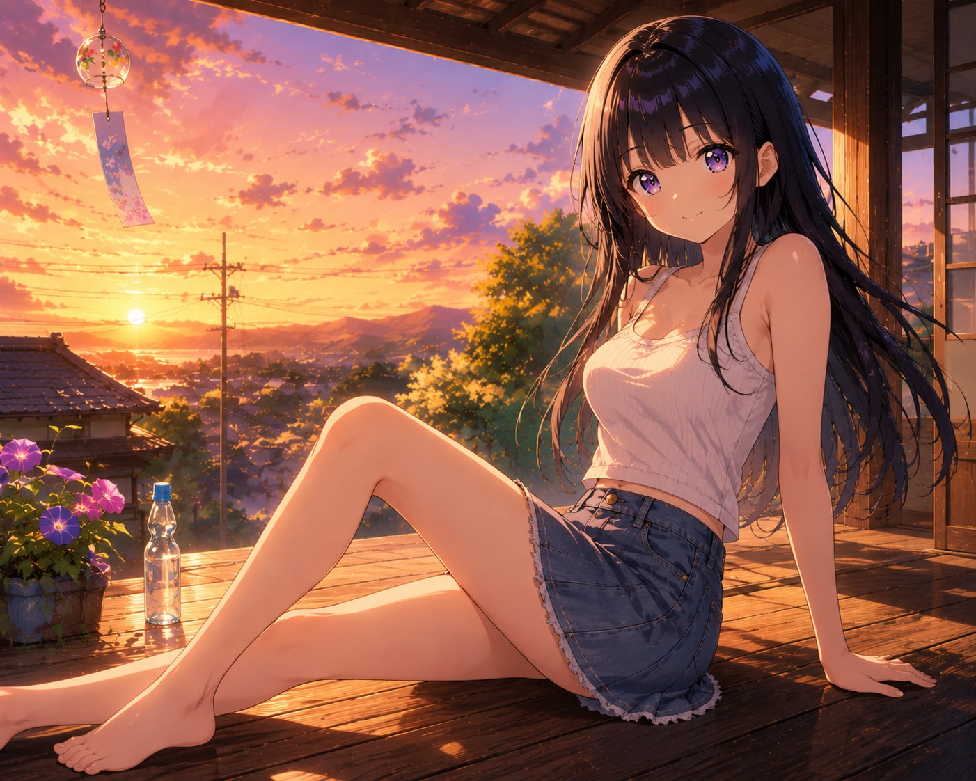 夕暮れ