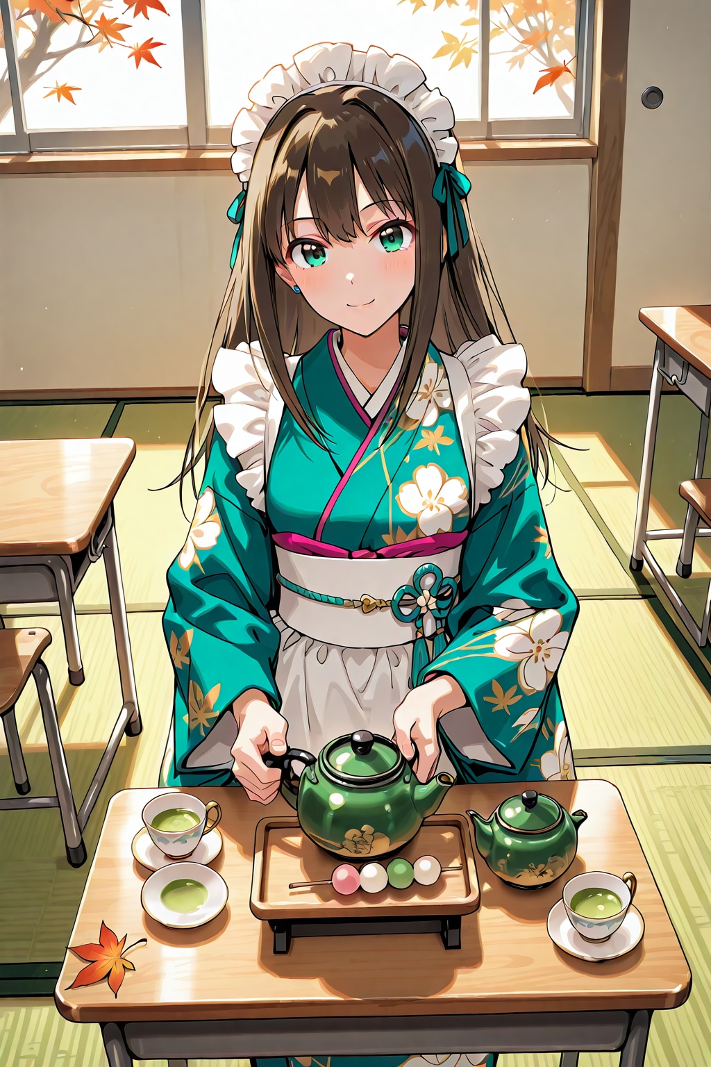 和装メイドのおもてなし | の人気AIイラスト・グラビア