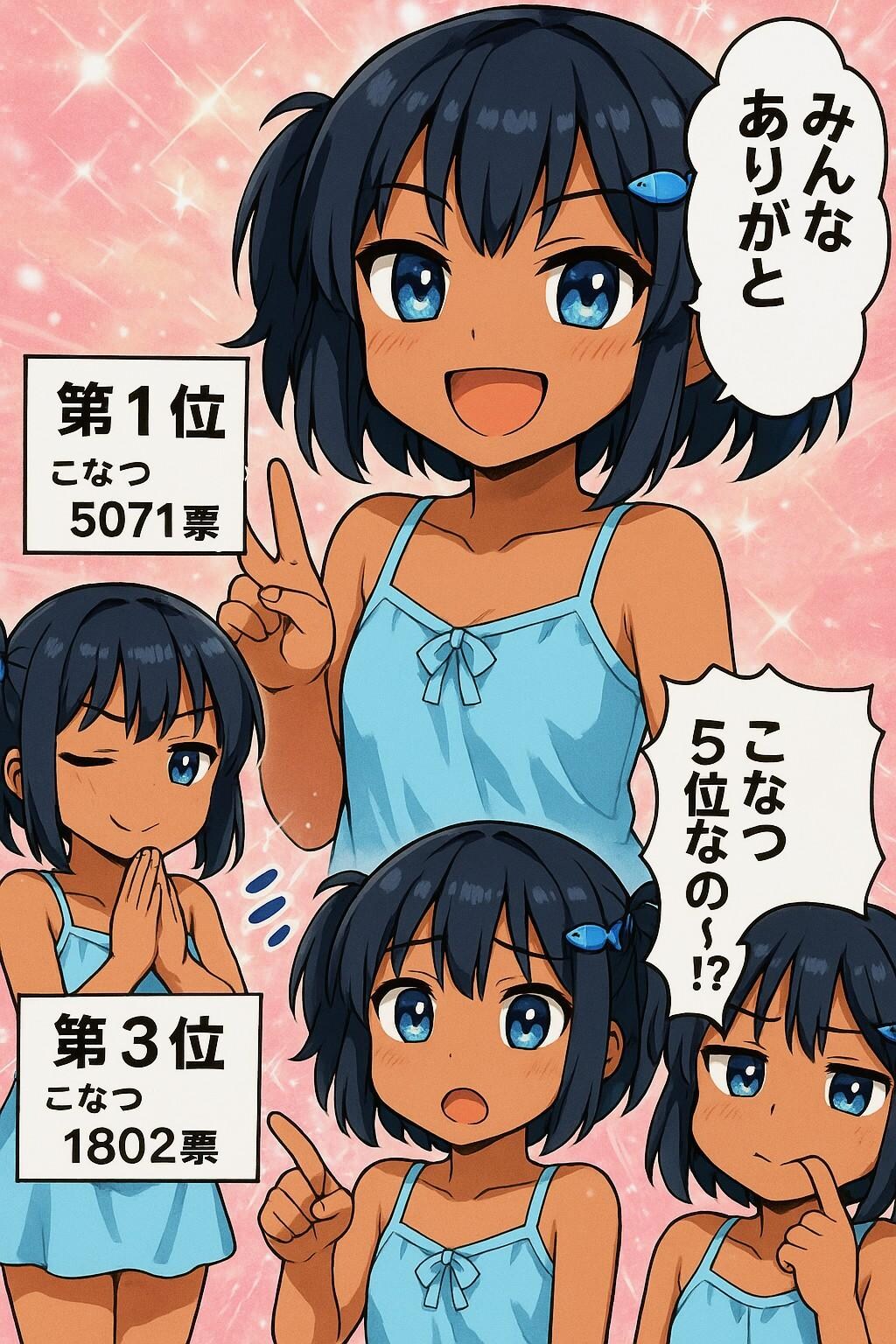 こなつ 人気投票結果発表
