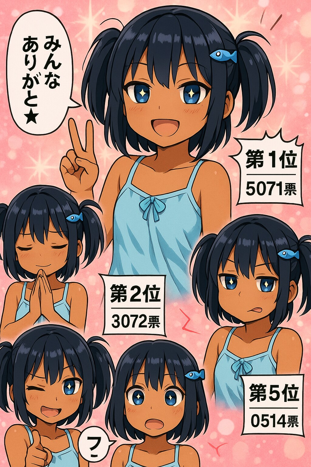 こなつ 人気投票結果発表