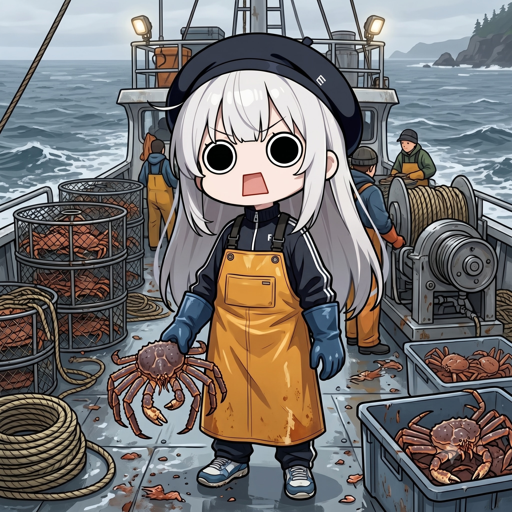 蟹漁えらいこっちゃ嬢