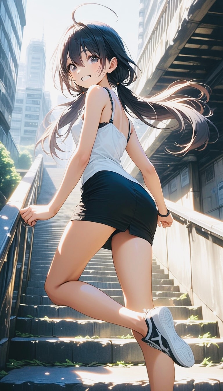 ねぇ、ついてきてッ | の人気AIイラスト・グラビア