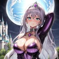 銀髪ロングラバーフェチプリンセスちゃん深夜の野外羞恥プレイ 3枚目