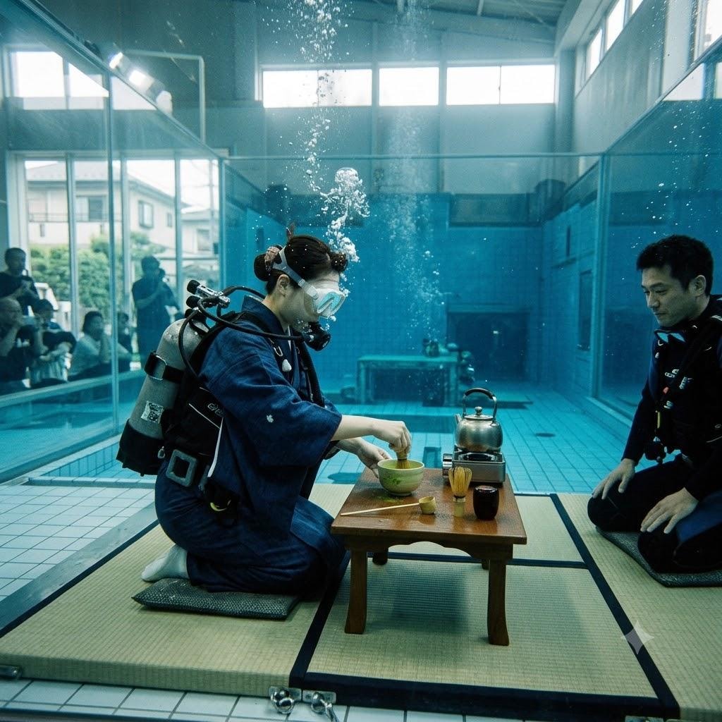 水中の茶道