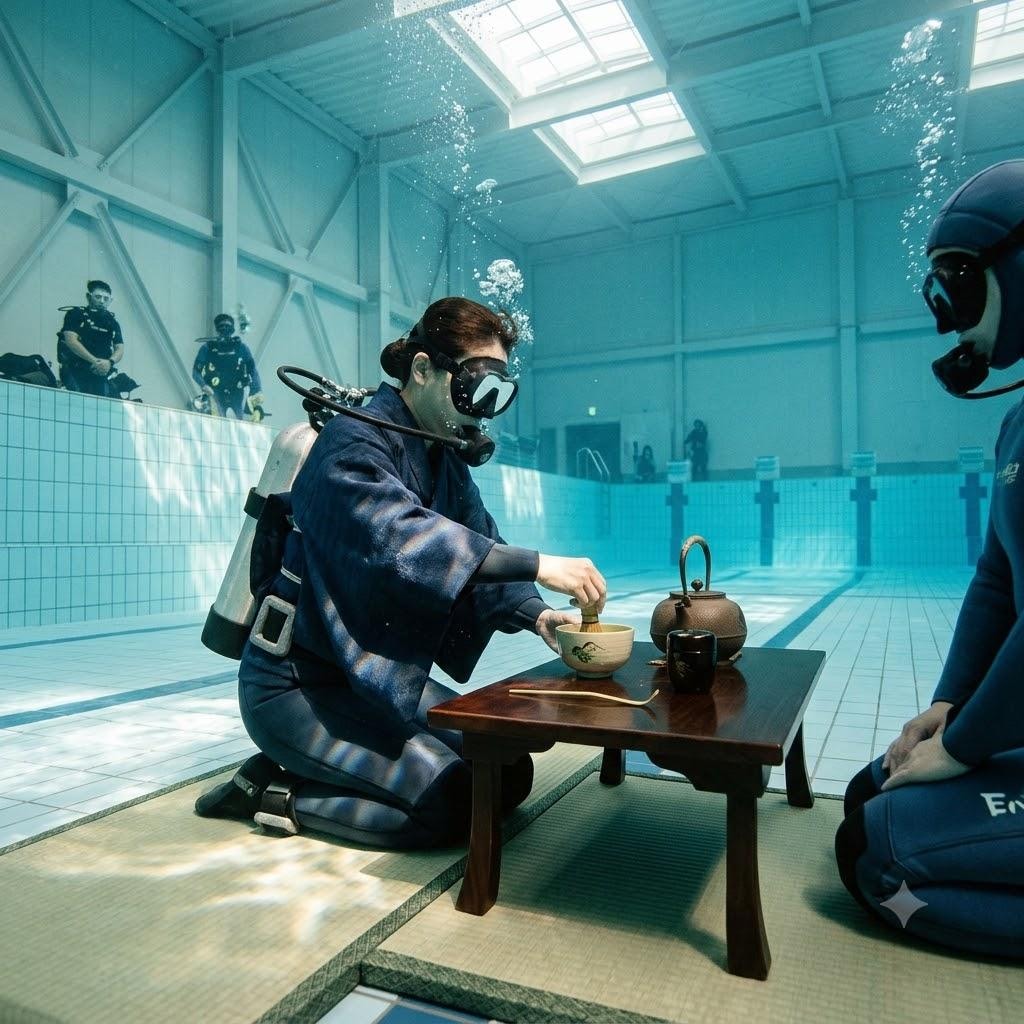 水中の茶道