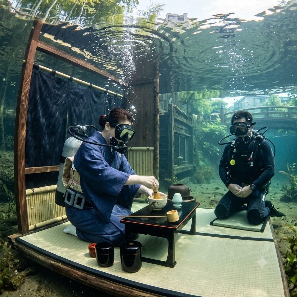 水中の茶道