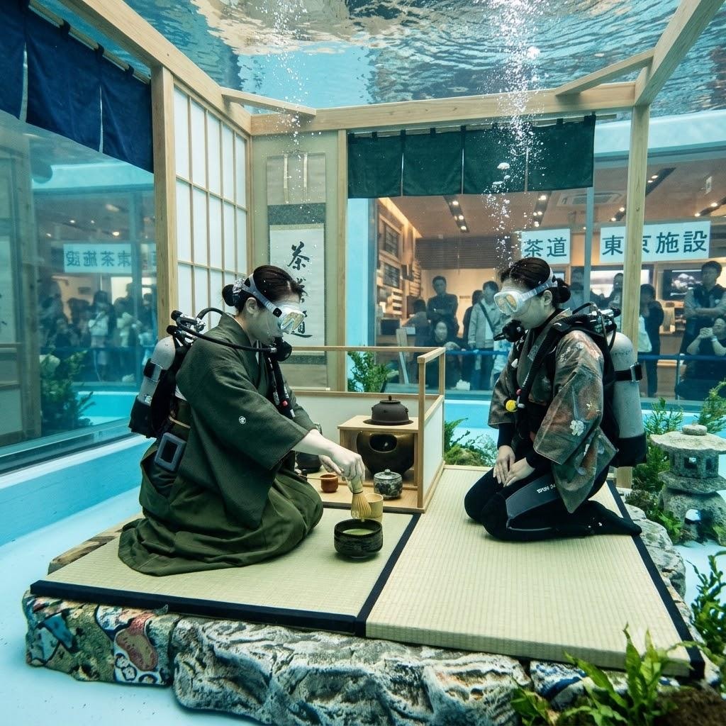 水中の茶道