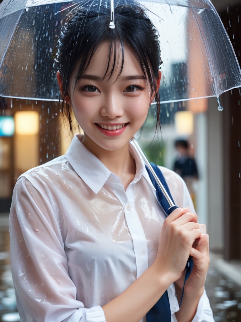 びしょ濡れになっちゃった