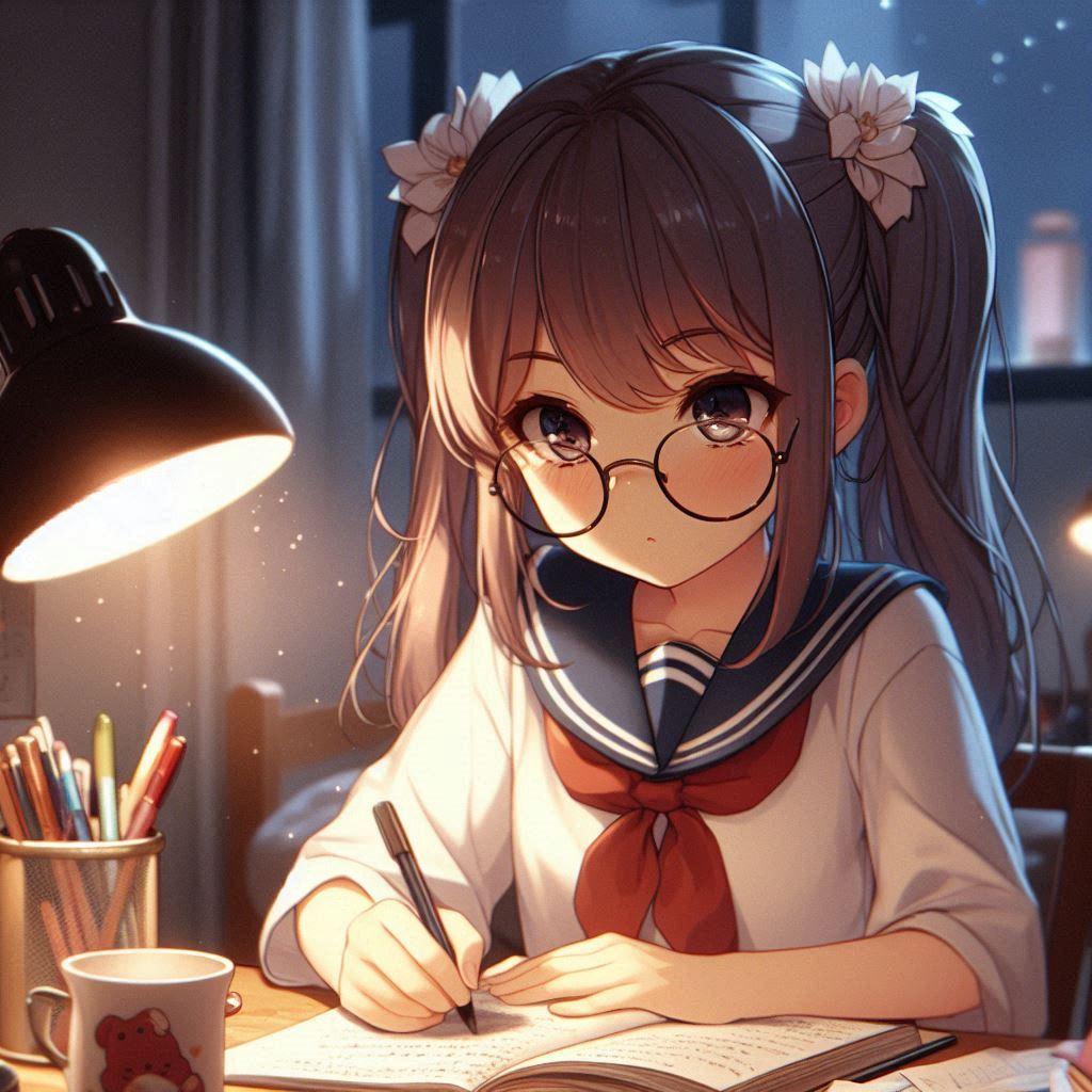 真剣に勉強中 | の人気AIイラスト・グラビア