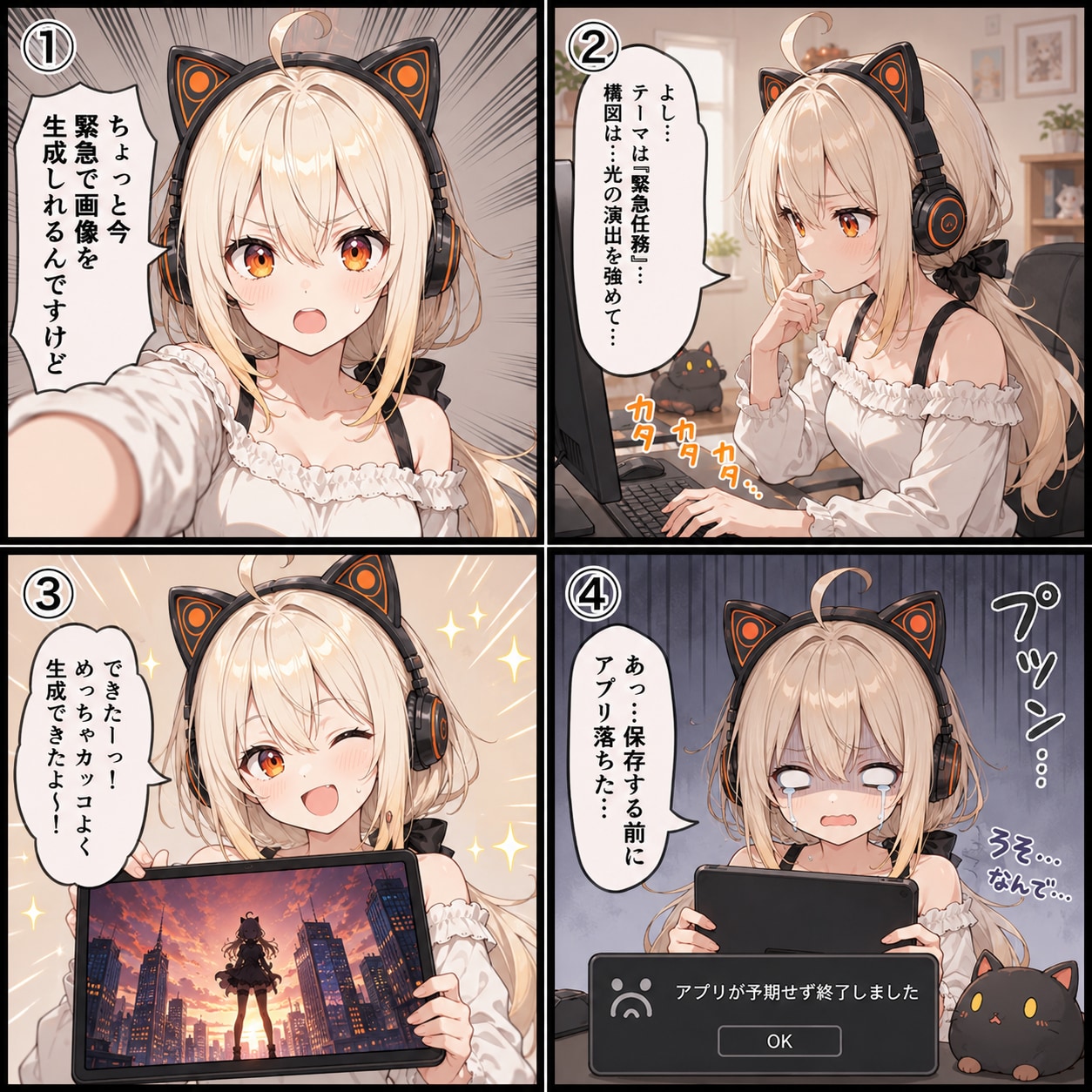 緊急4コマ | の人気AIイラスト・グラビア