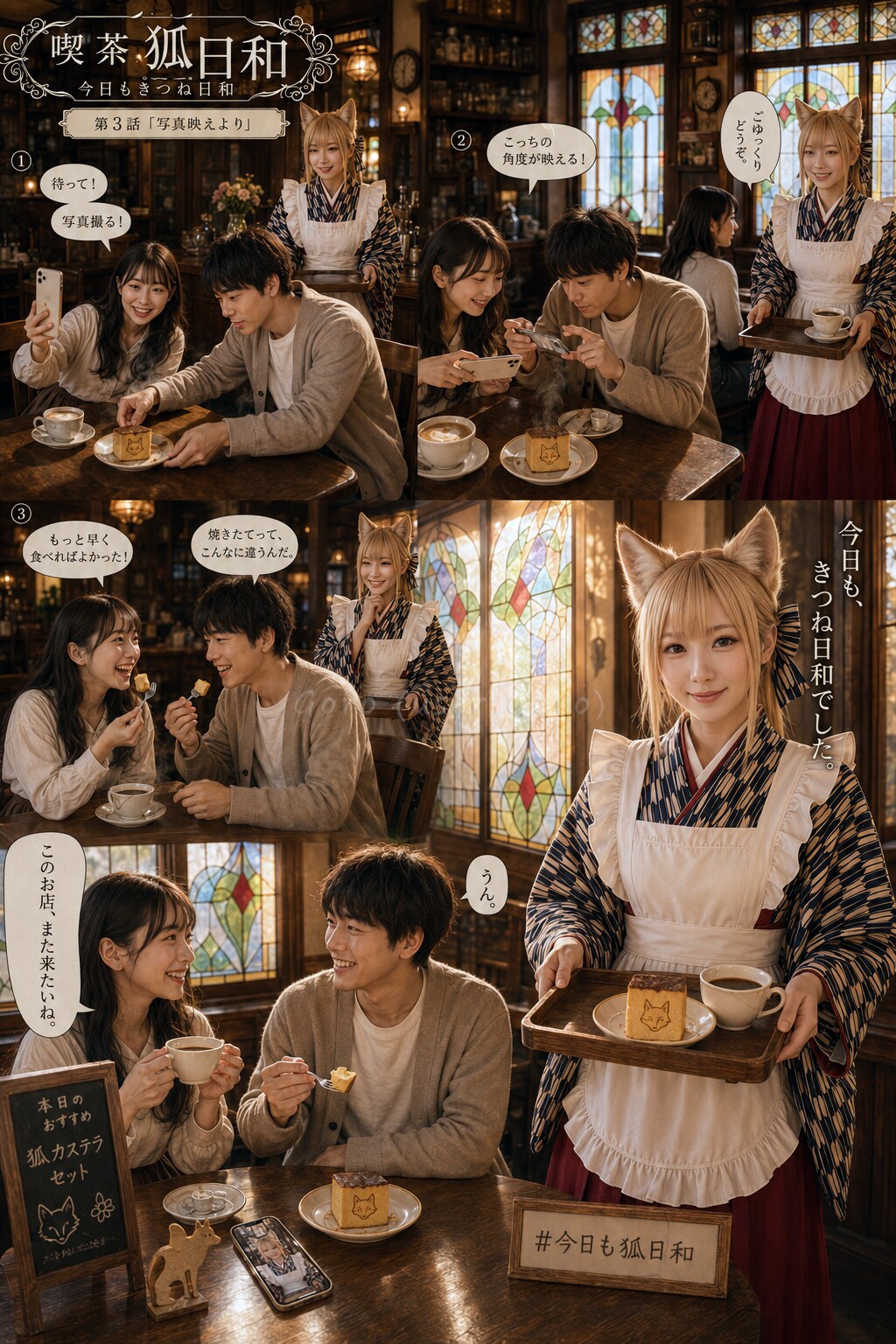 今日もきつね日和 第3話写真映えより