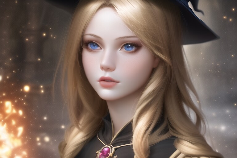 綺麗系美少女魔女
