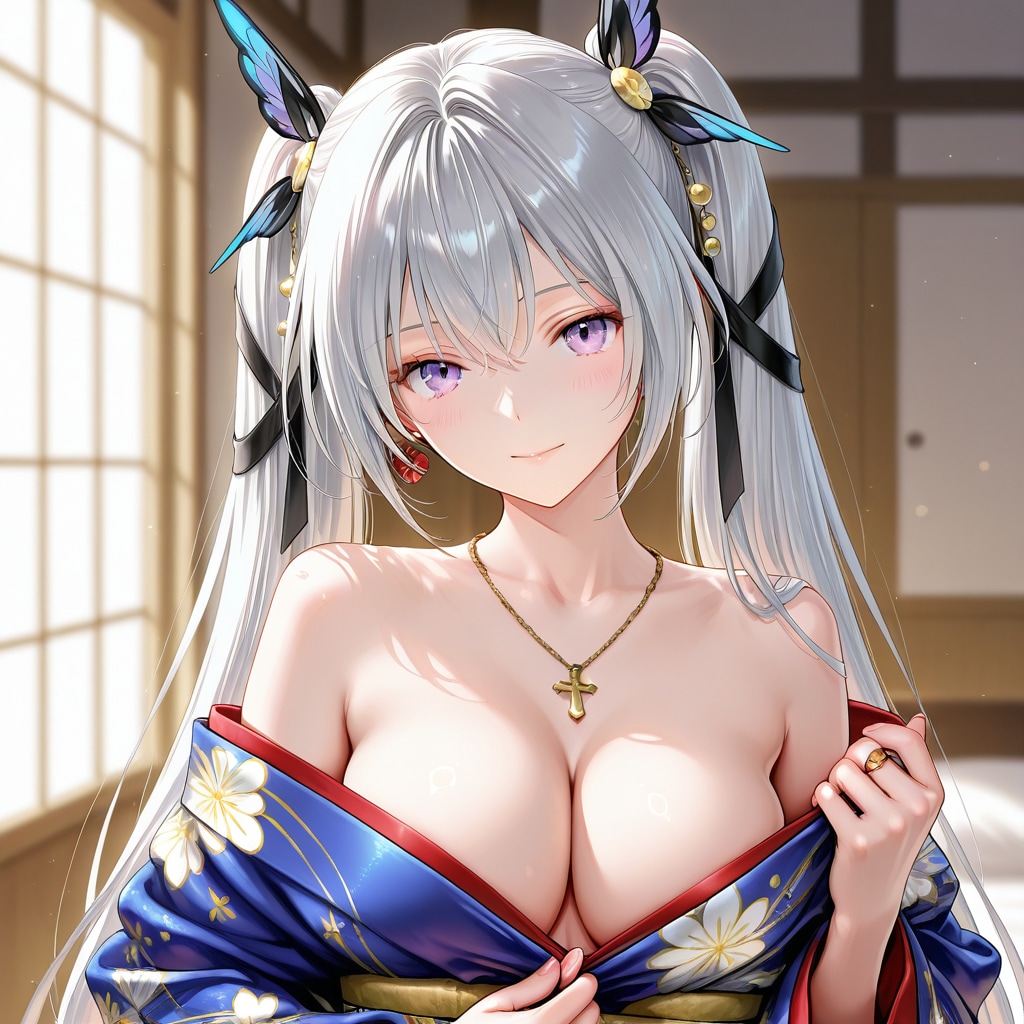 振り袖に着替え中