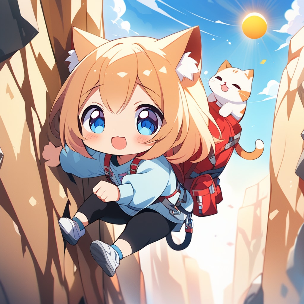 クライミング・チビちゃん | の人気AIイラスト・グラビア