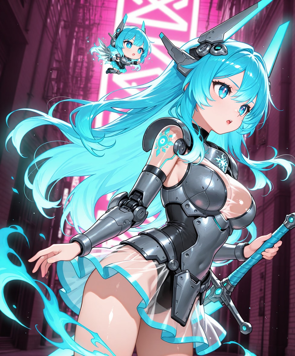 メカ娘とちびメカ娘