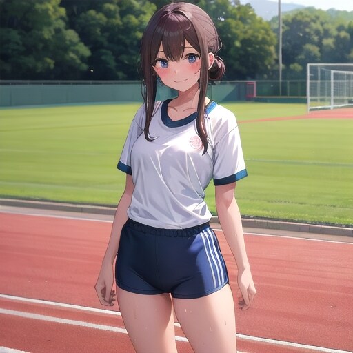 夕方のグラウンド
