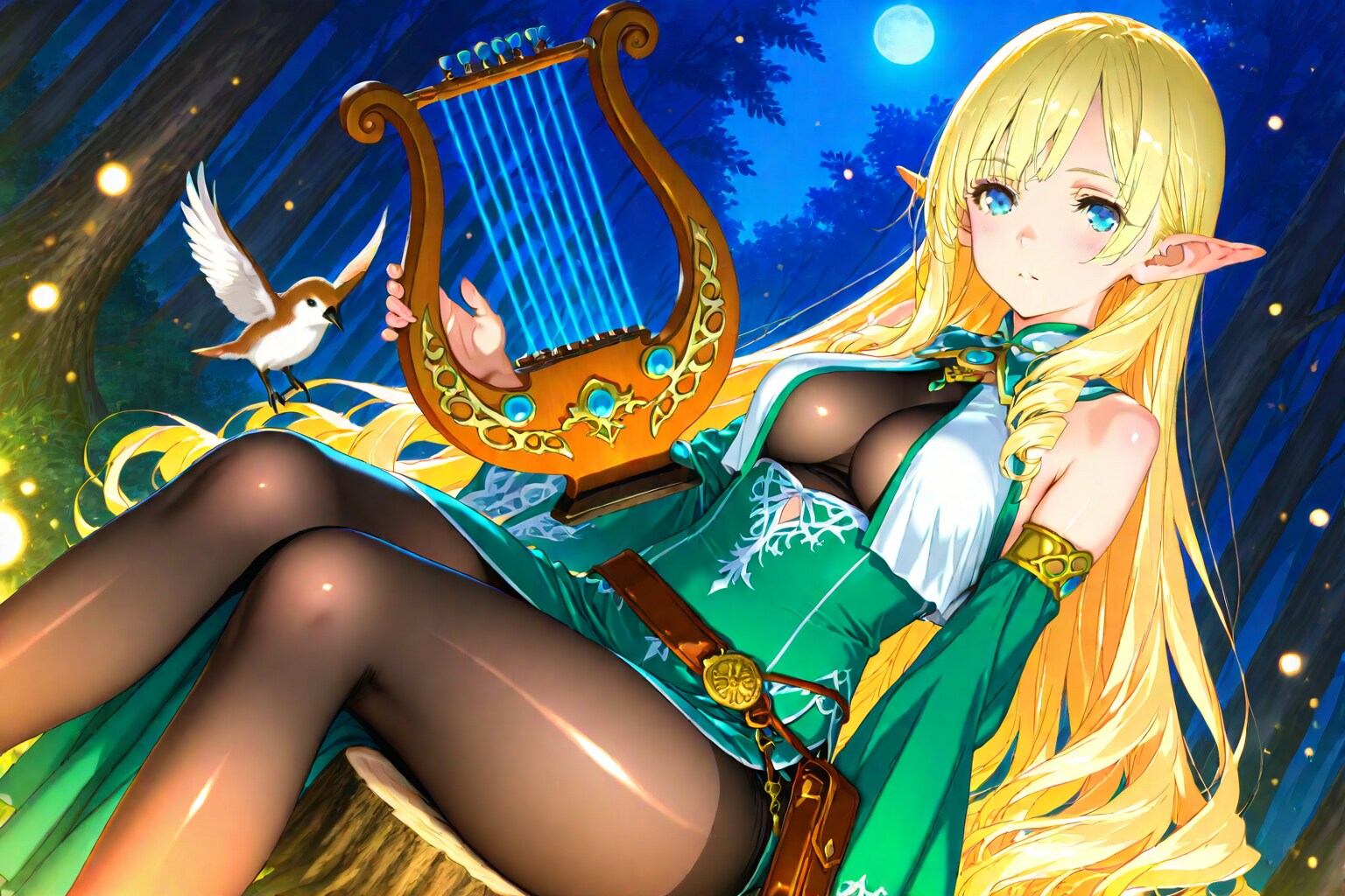 吟遊詩人のエルフさん