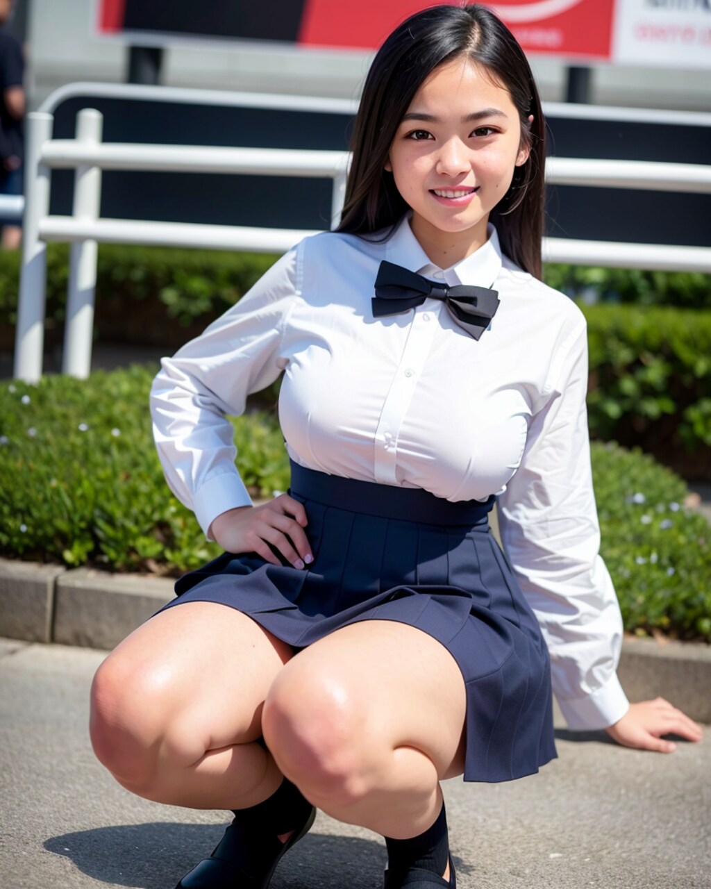 しゃがみJK
