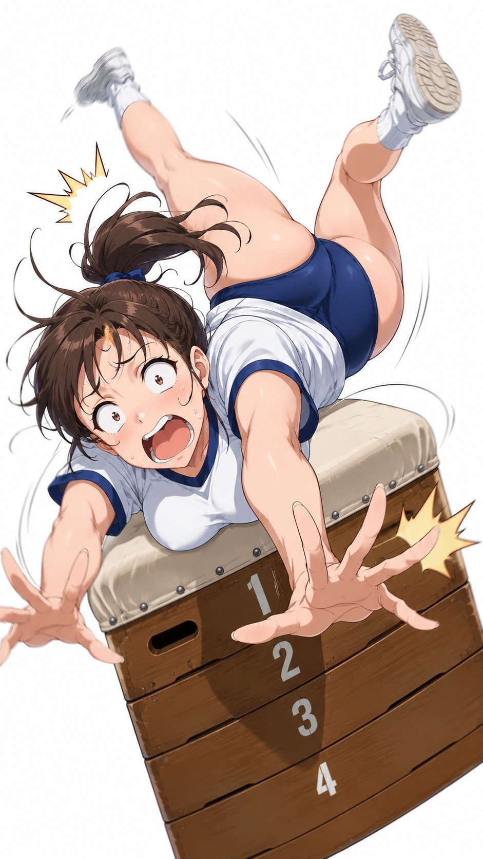 跳び箱跳べないお姉やん