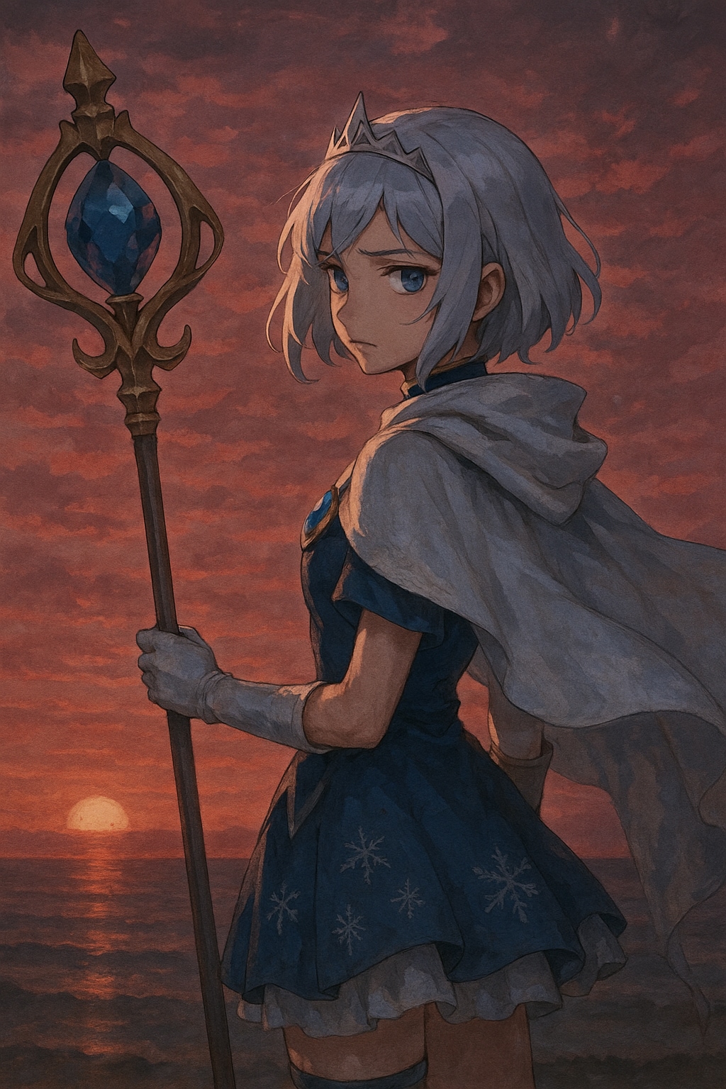 憂いてたそがれる魔法少女