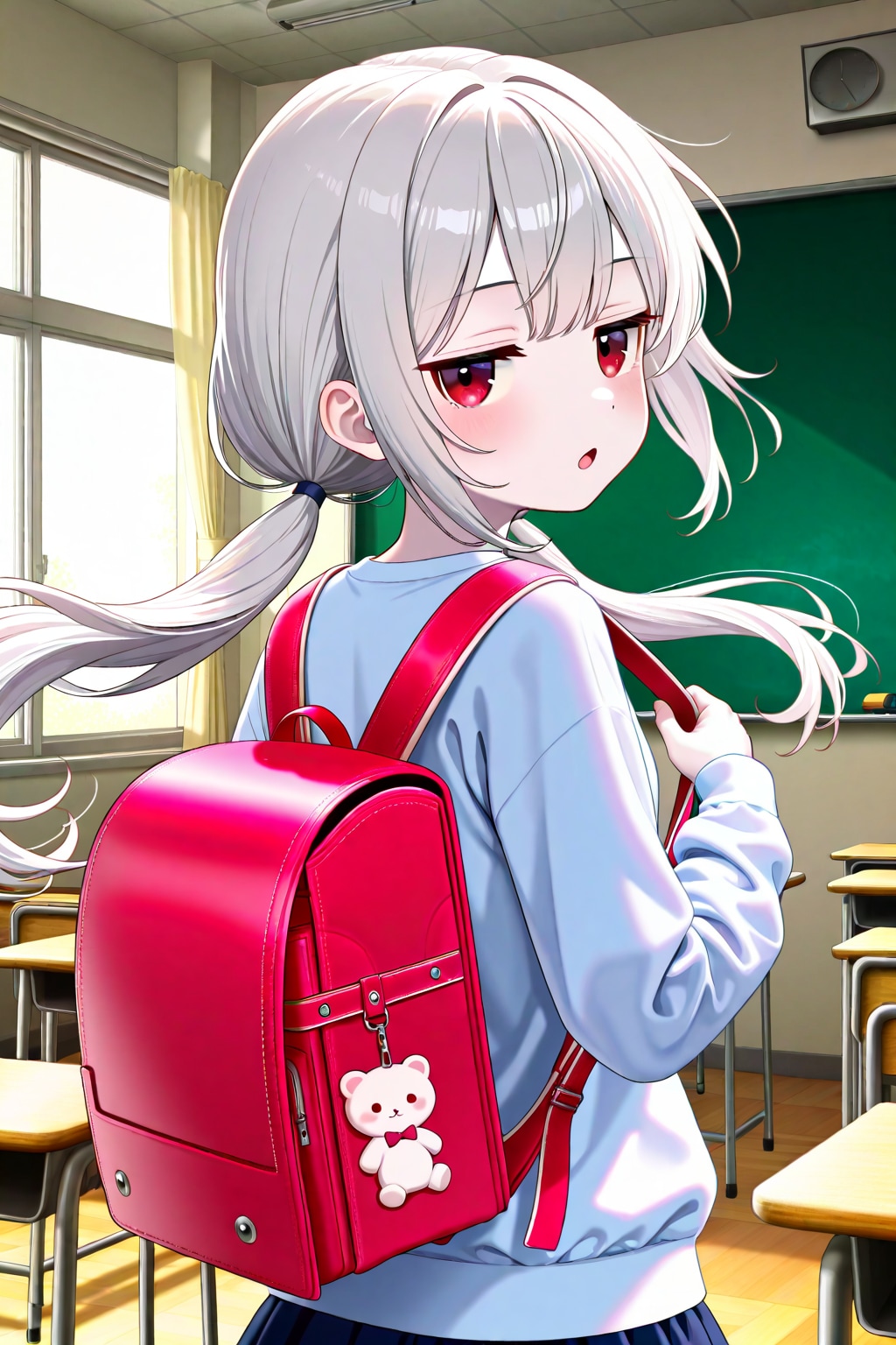 振り向くアイちゃん