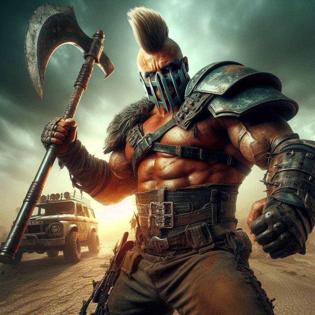 惚れ惚れする肉体美♪終末世界を生きるヒャッハー達！（要は北〇の拳の雑魚実写版です😅・・今回も胸のあの部分が描写されていない＆プロテクターで隠れている品だけを選んだ全年齢仕様です💦）