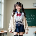 セーラー服のツインテール妹ちゃん 2枚目
