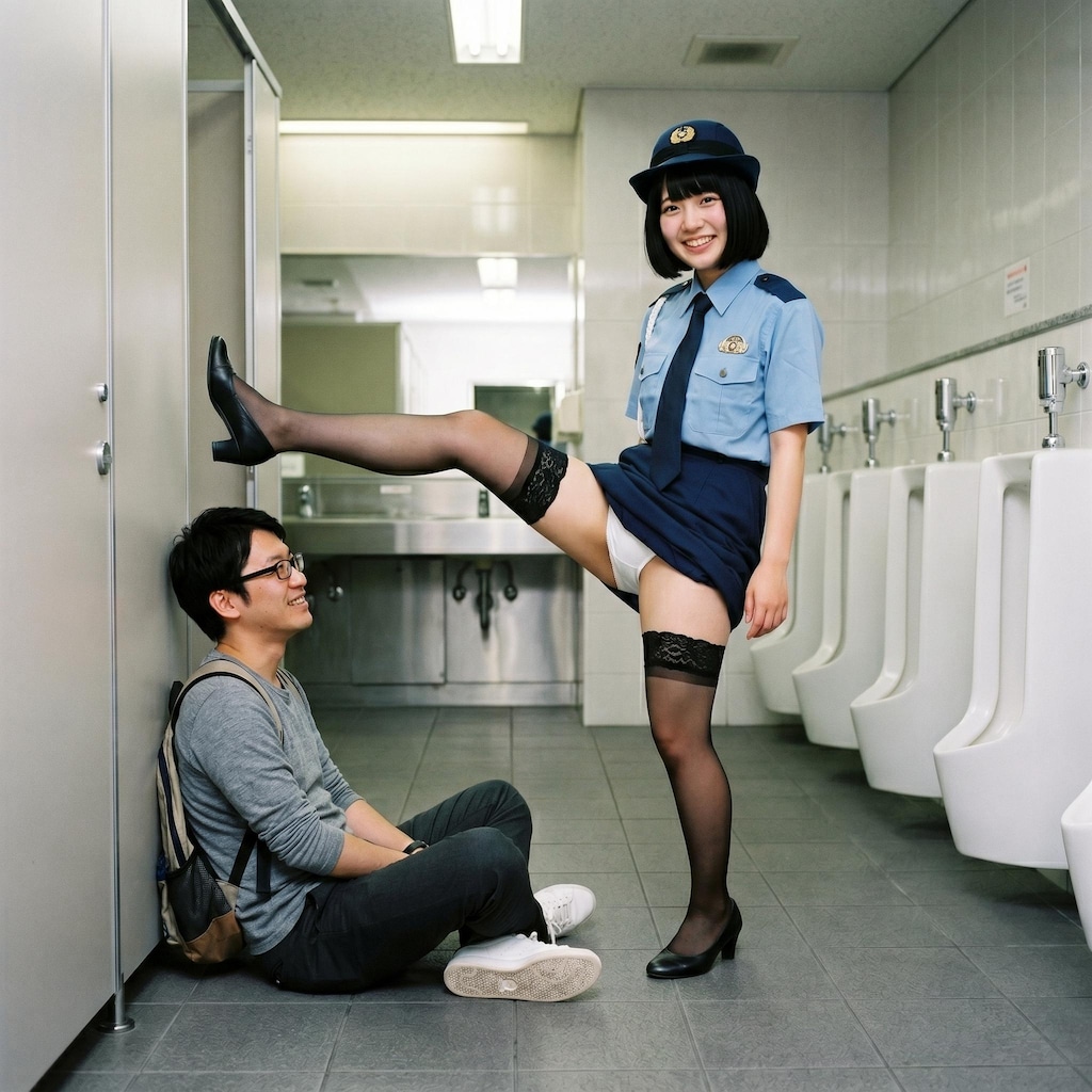 ハイキックパンチラ