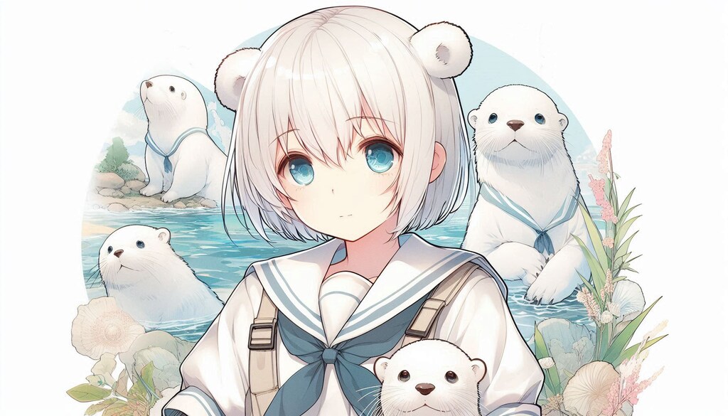 白くまと白ラッコ (白くま少女12)