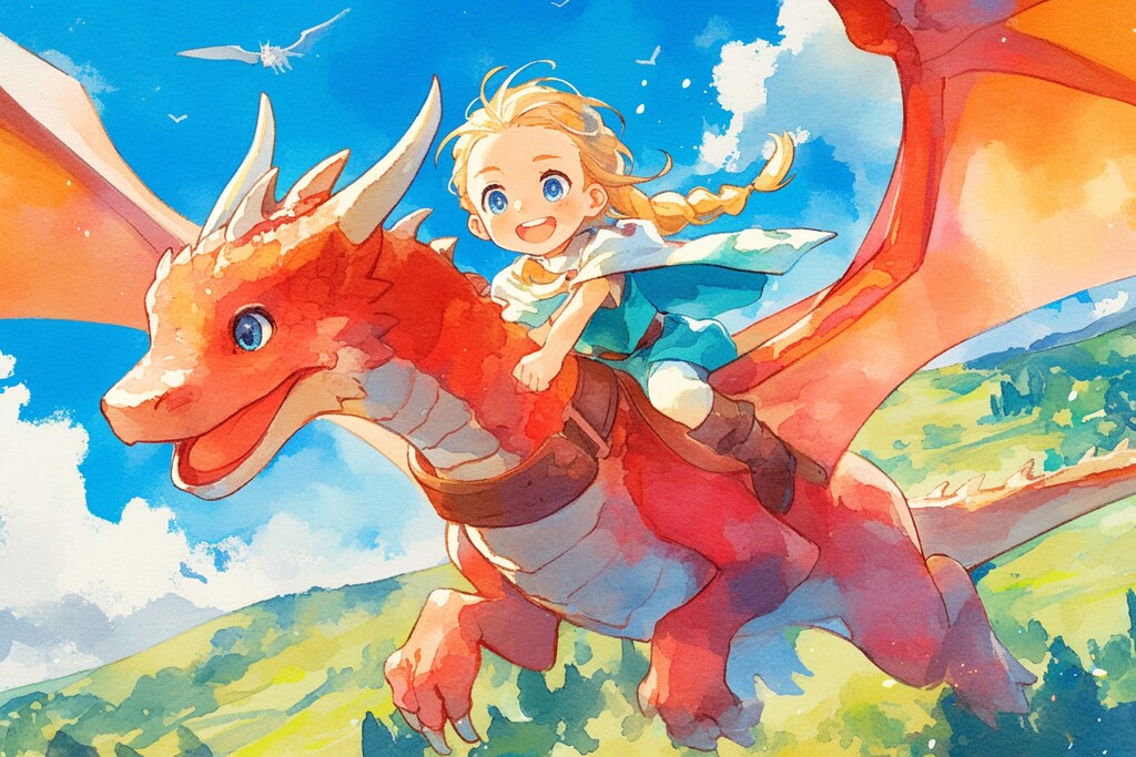 ドラゴンと少女（竜騎士）38