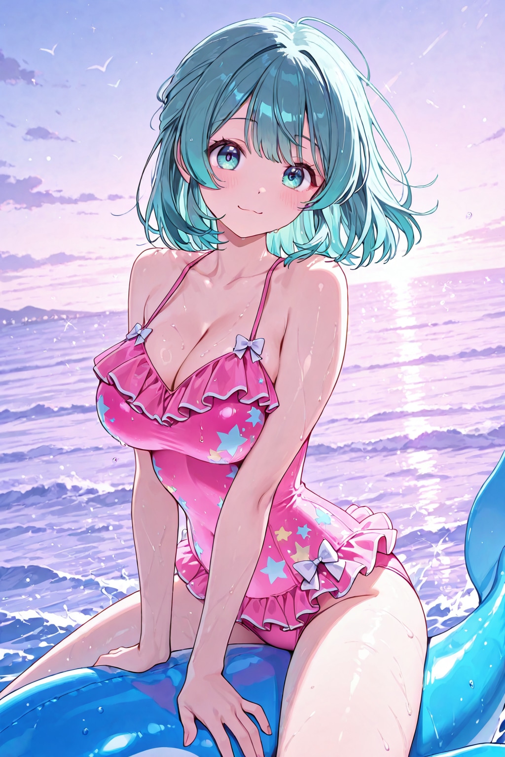 イルカに乗って