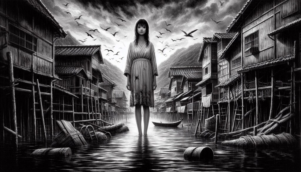 ママぁ～大きなお姉ちゃんが川にいるよ？・・目を合わせちゃだめええぇぇ～💦！