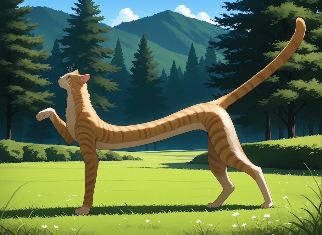 長い猫
