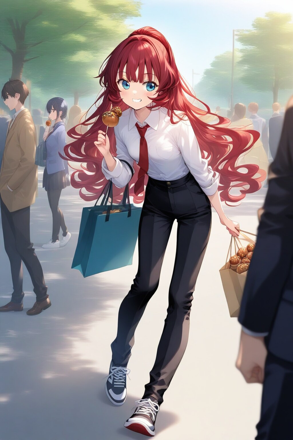 タコ焼き食べてる赤上小織