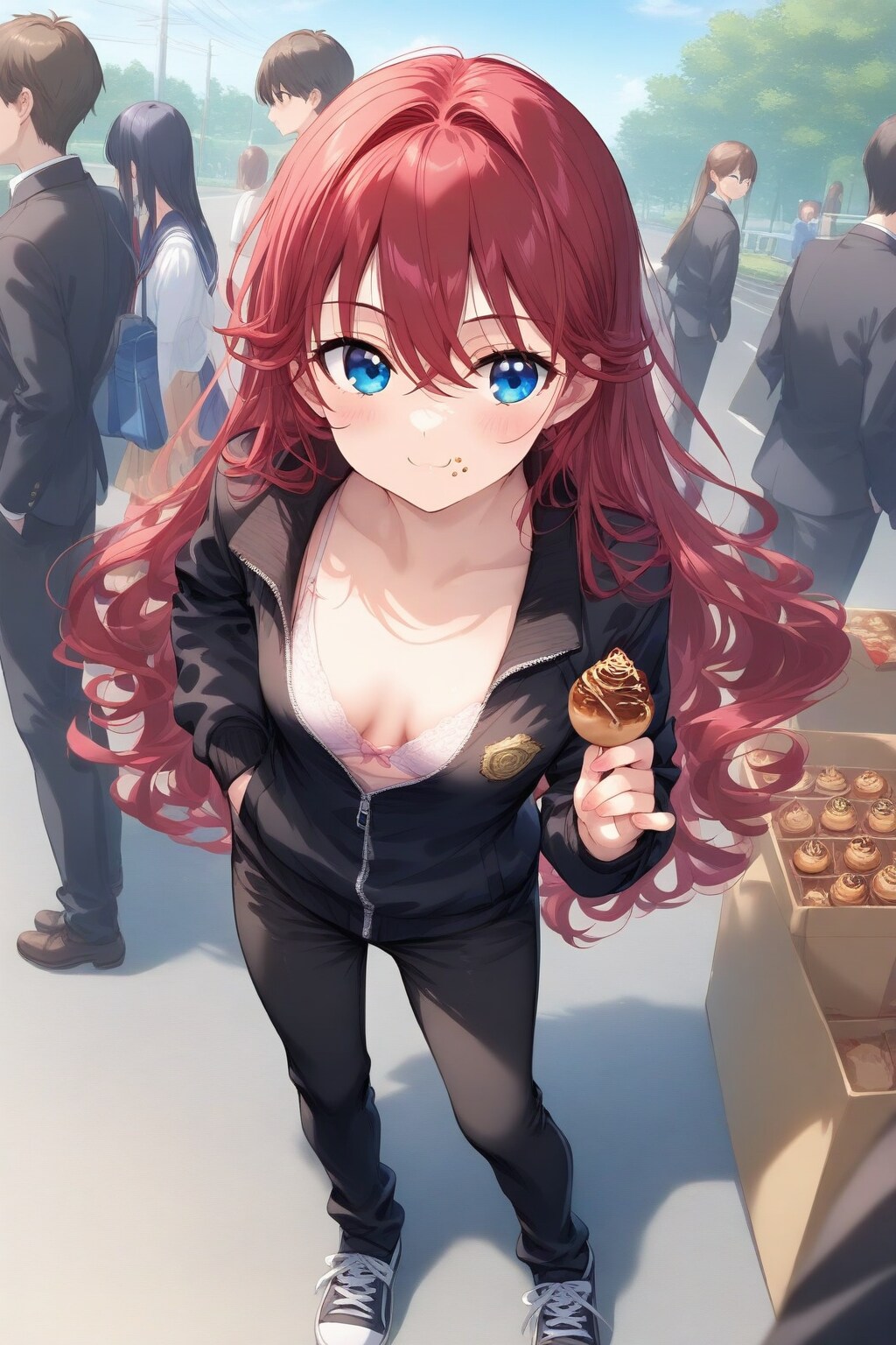 タコ焼き食べてる赤上小織