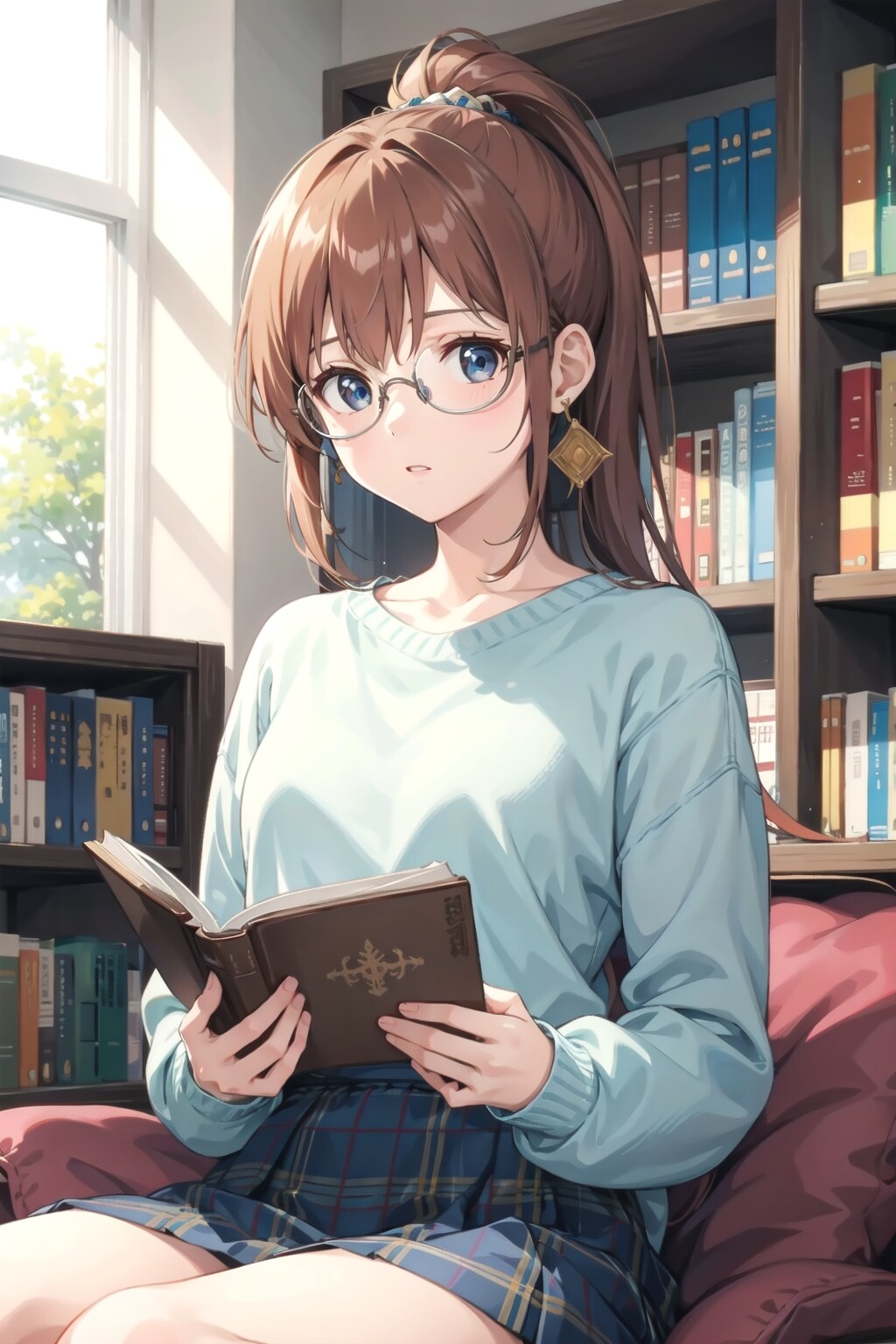 図書館で目が合って