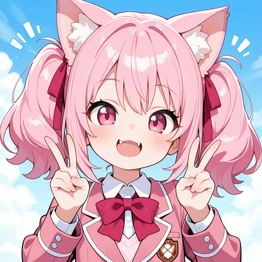 あおいちゃんの可愛いツインテールに近づきたい！！うちのねこちゃん！！