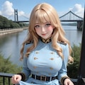 軍服スカートたくし上げ 3枚目