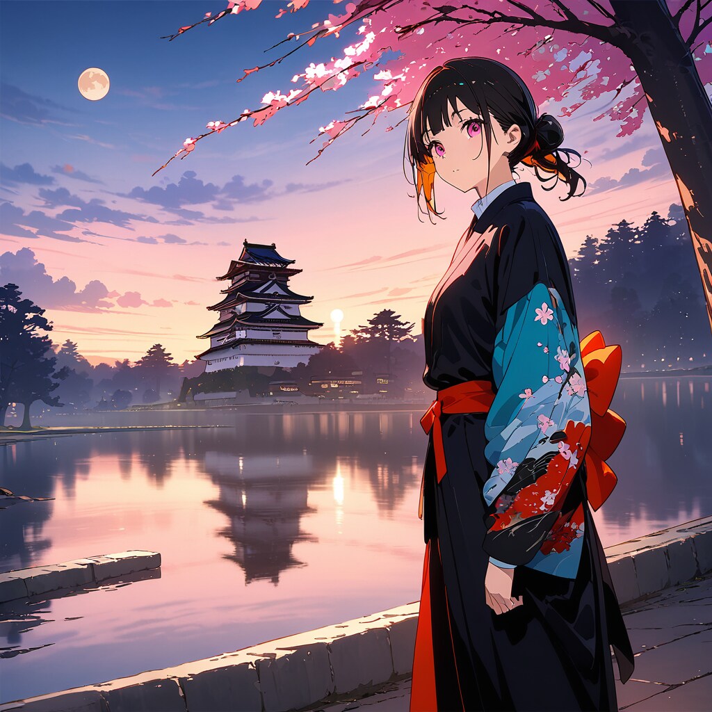 花と月 | の人気AIイラスト・グラビア