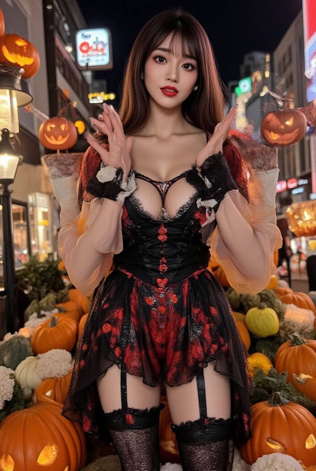 ハロウィン美女