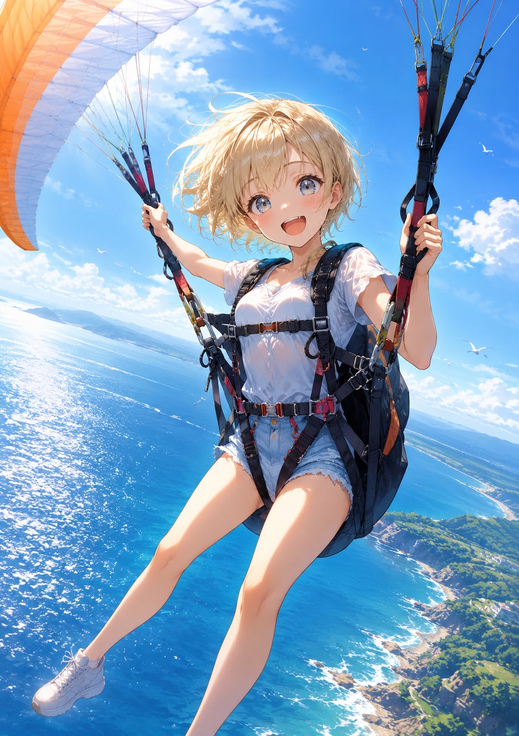 大空を舞う少女