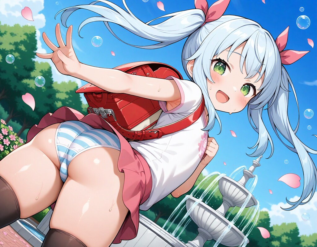 ロリA子ランドセルパンチラ