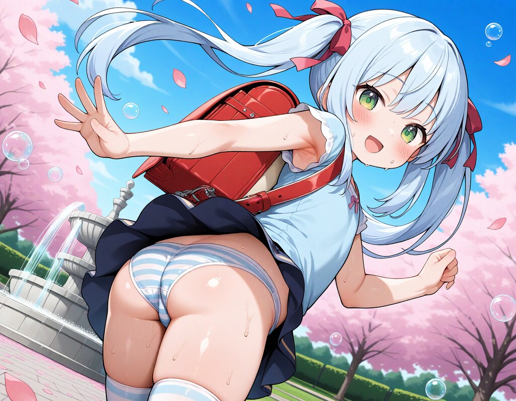 ロリA子ランドセルパンチラ