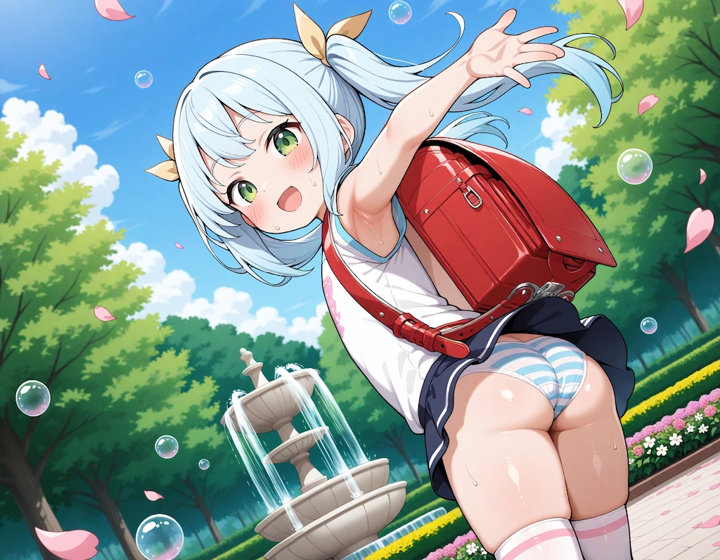 ロリA子ランドセルパンチラ