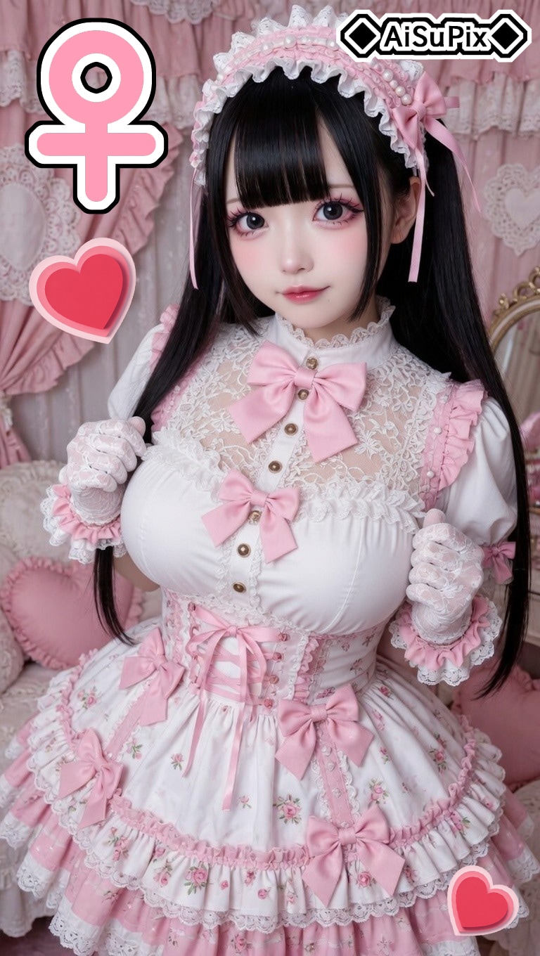 💙AiSuPix／可愛い黒髪ロリィタちゃん💙