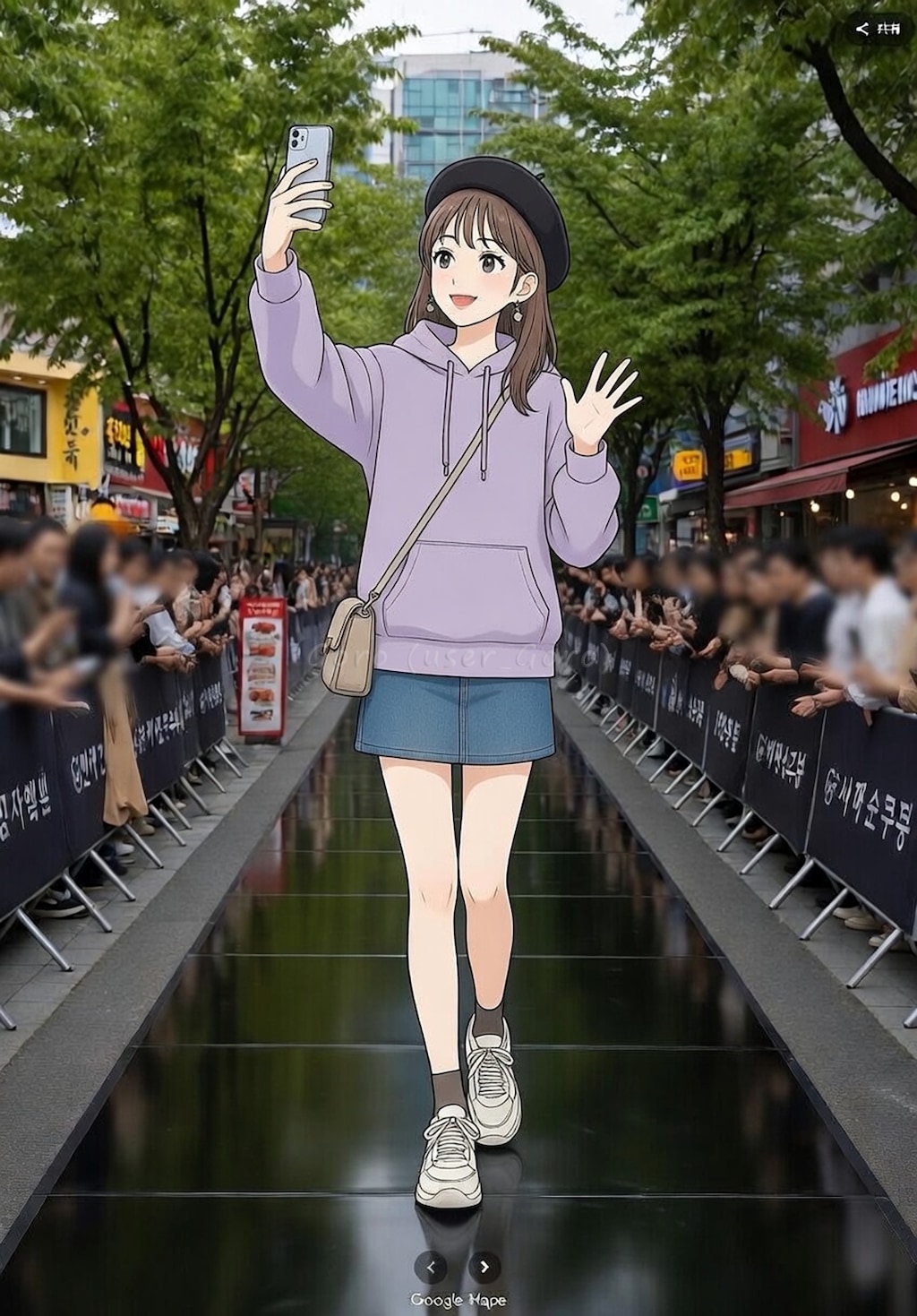 飛び入りキャットウォーク