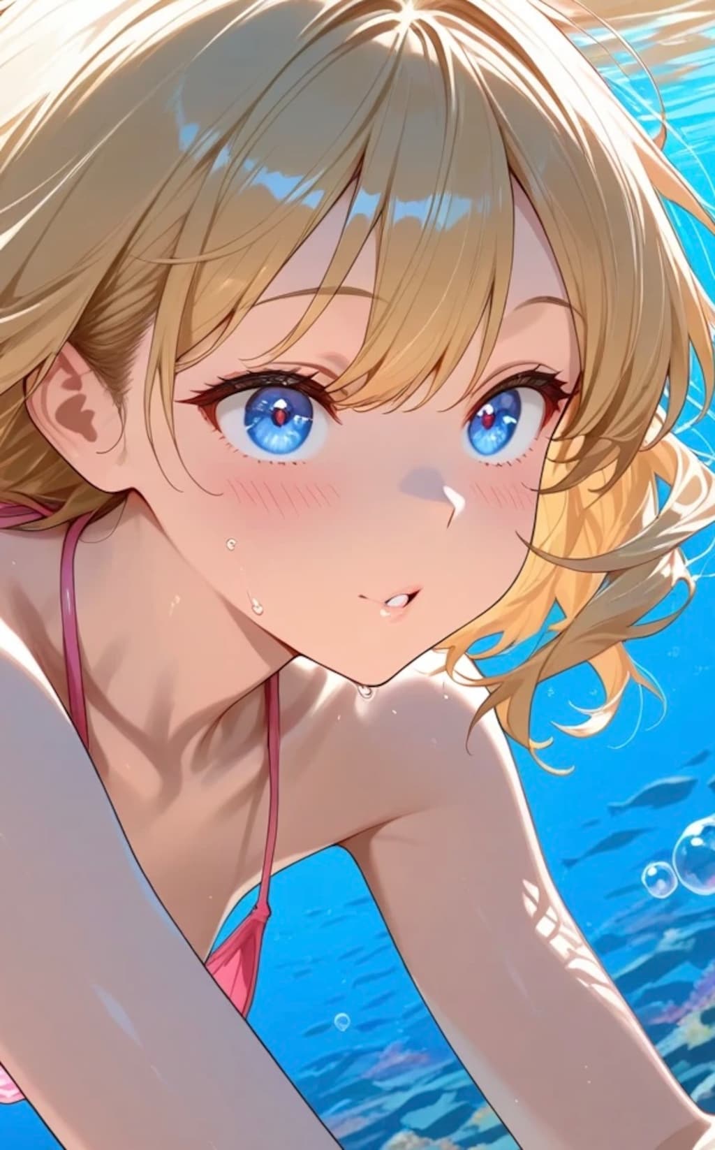 水中で撮影