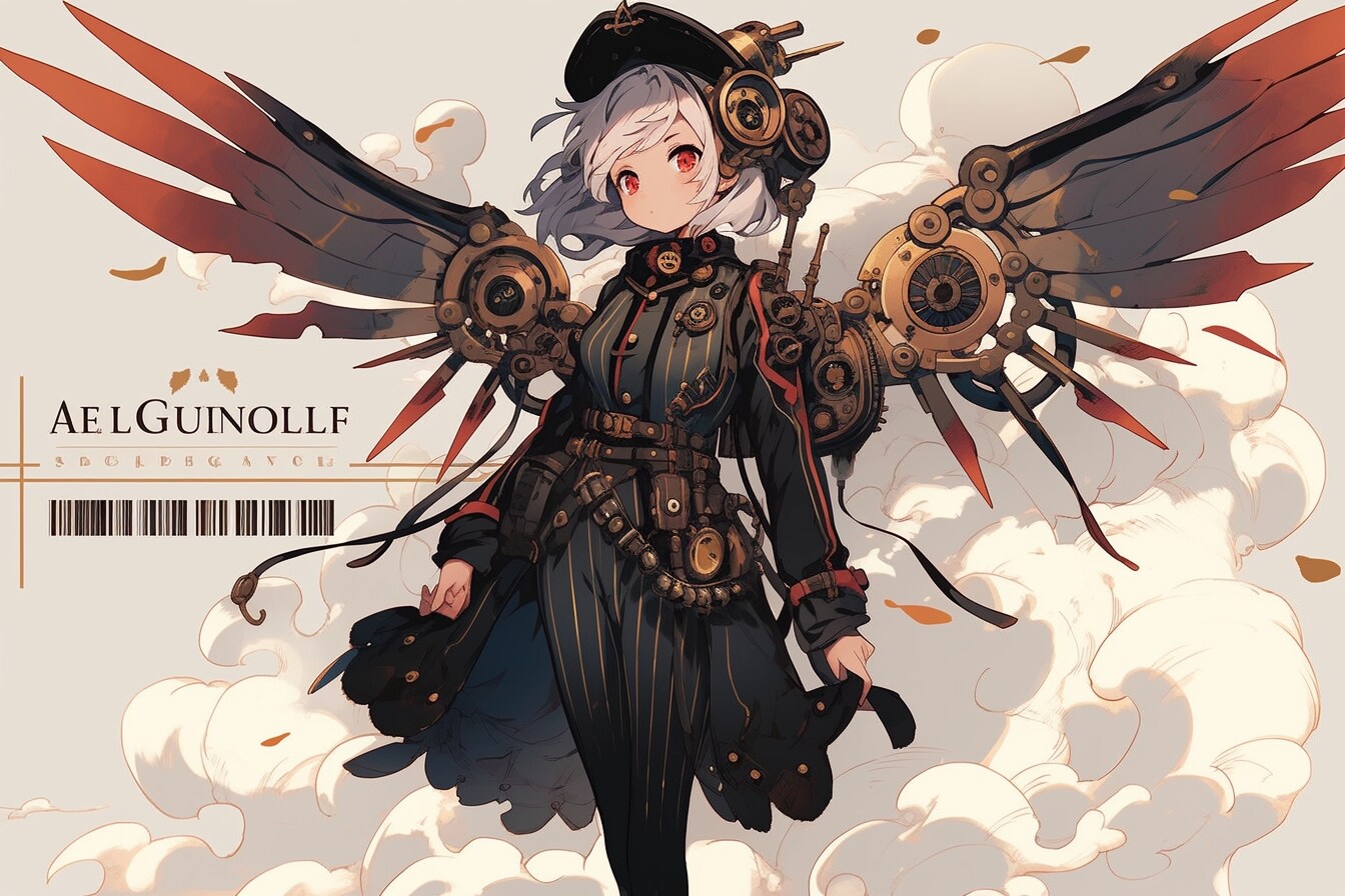 スチームパンク翼ガール専門誌（12枚）