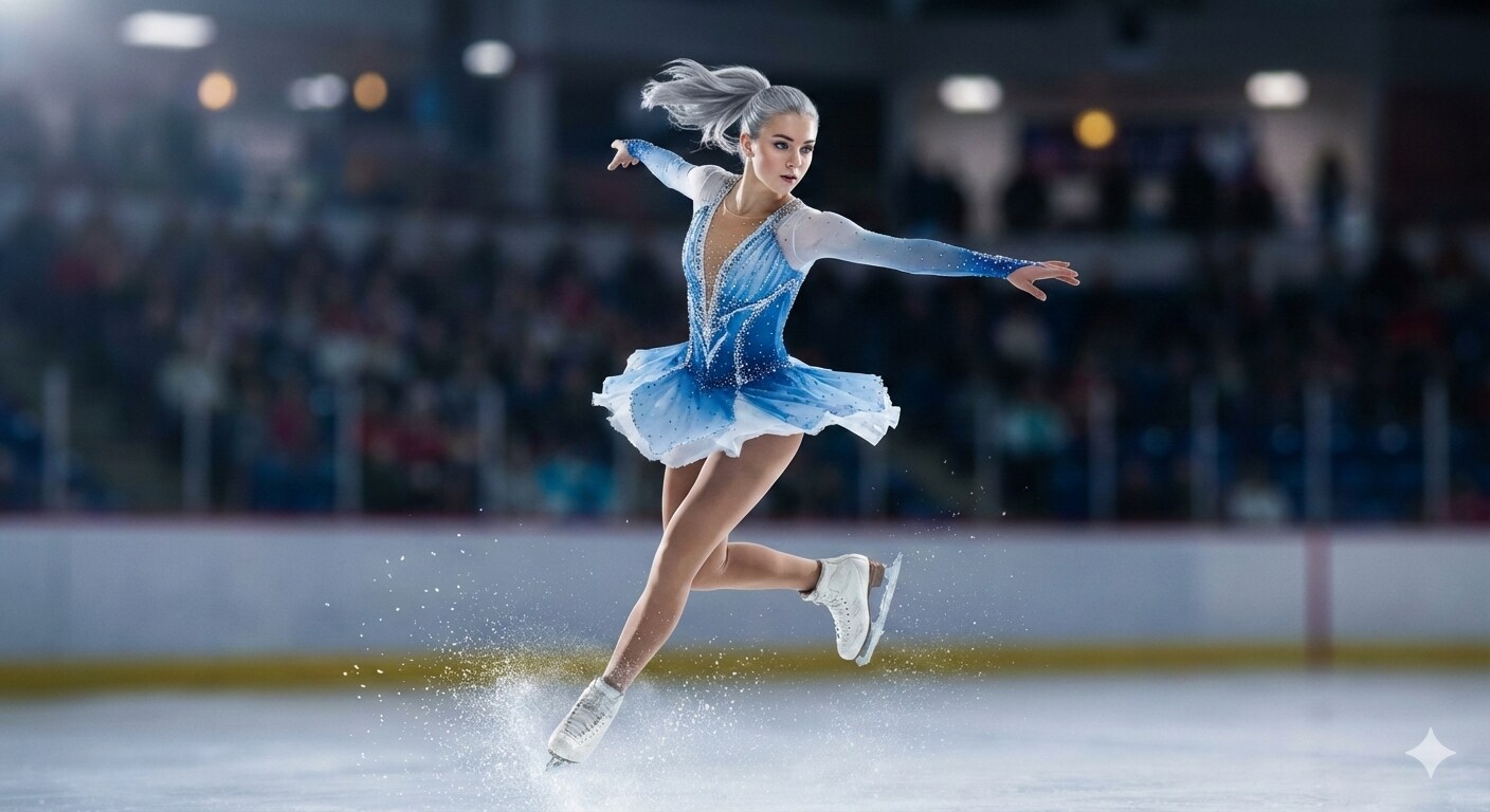 【お試し生成】フィギュアスケートの女子選手